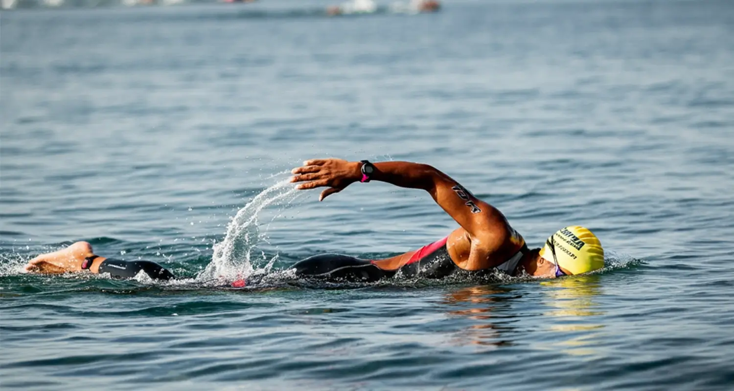 triathlon swim technique open water smooth controlled stroke